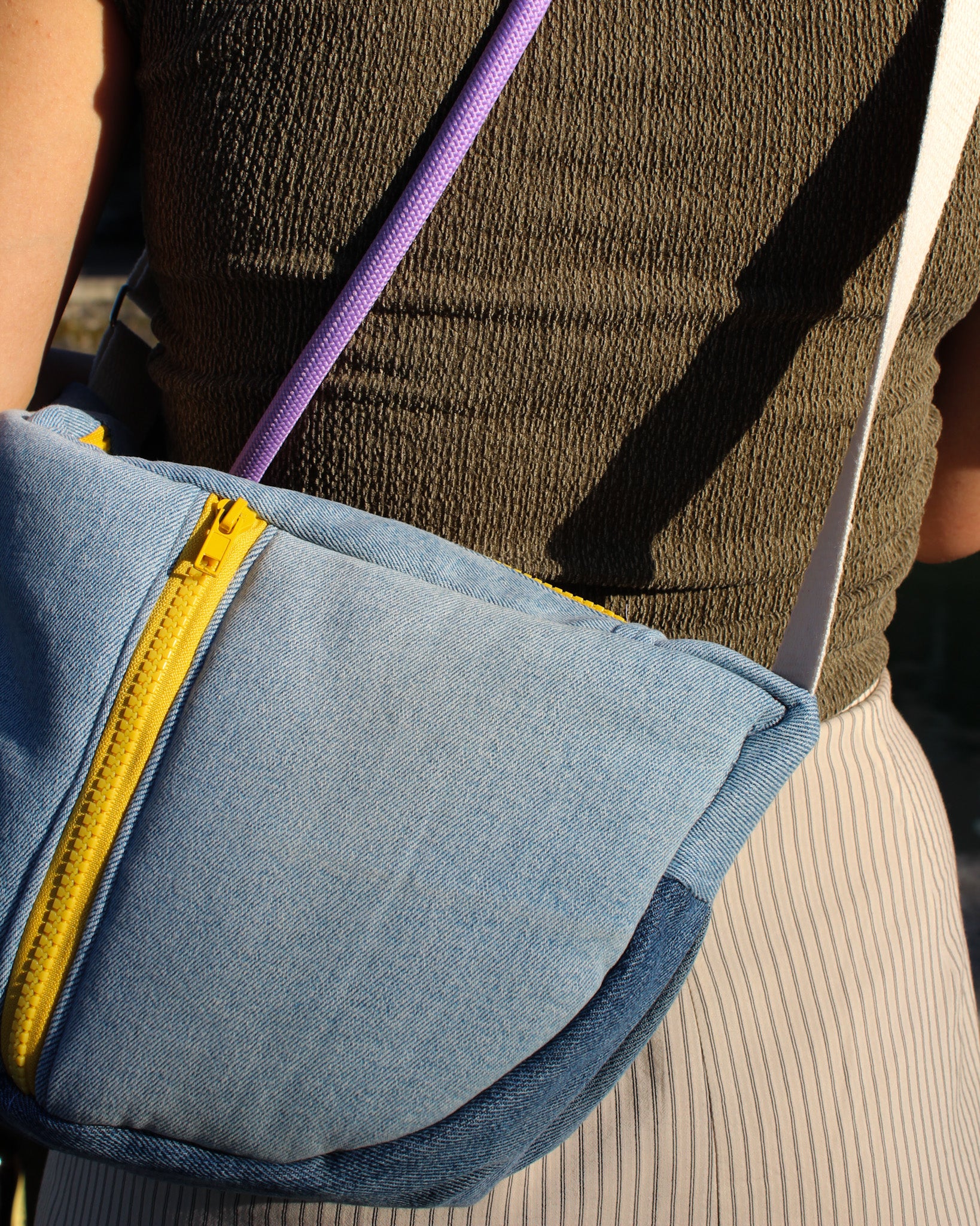 Sac Dodu jeans et jaune