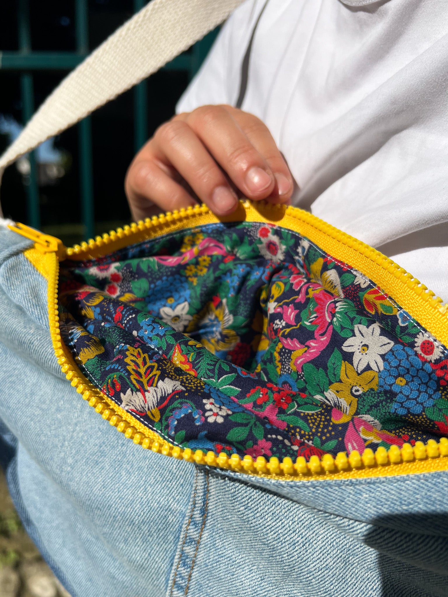 Sac Dodu jeans et jaune