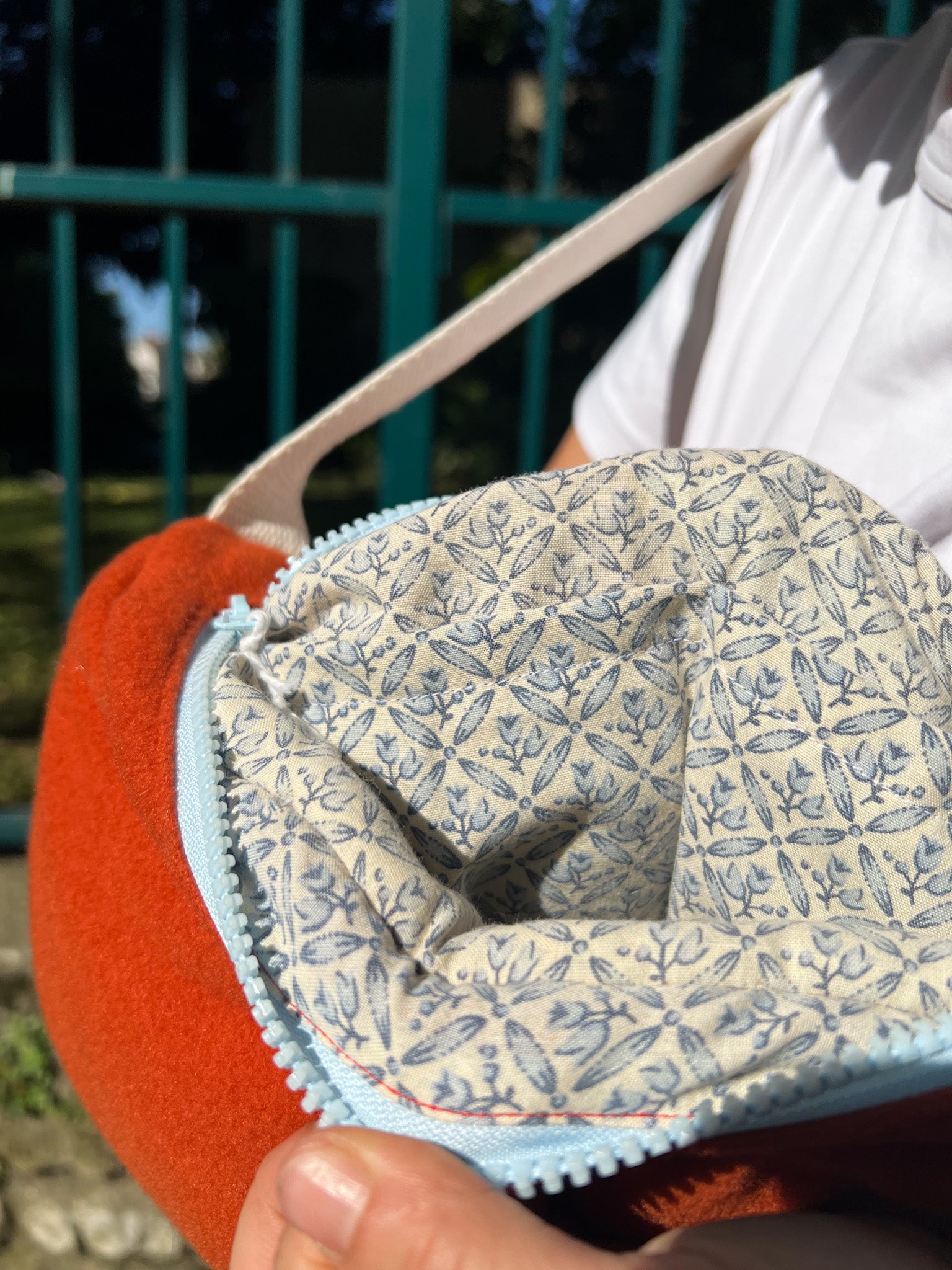 Sac Dodu Orange et bleu ciel