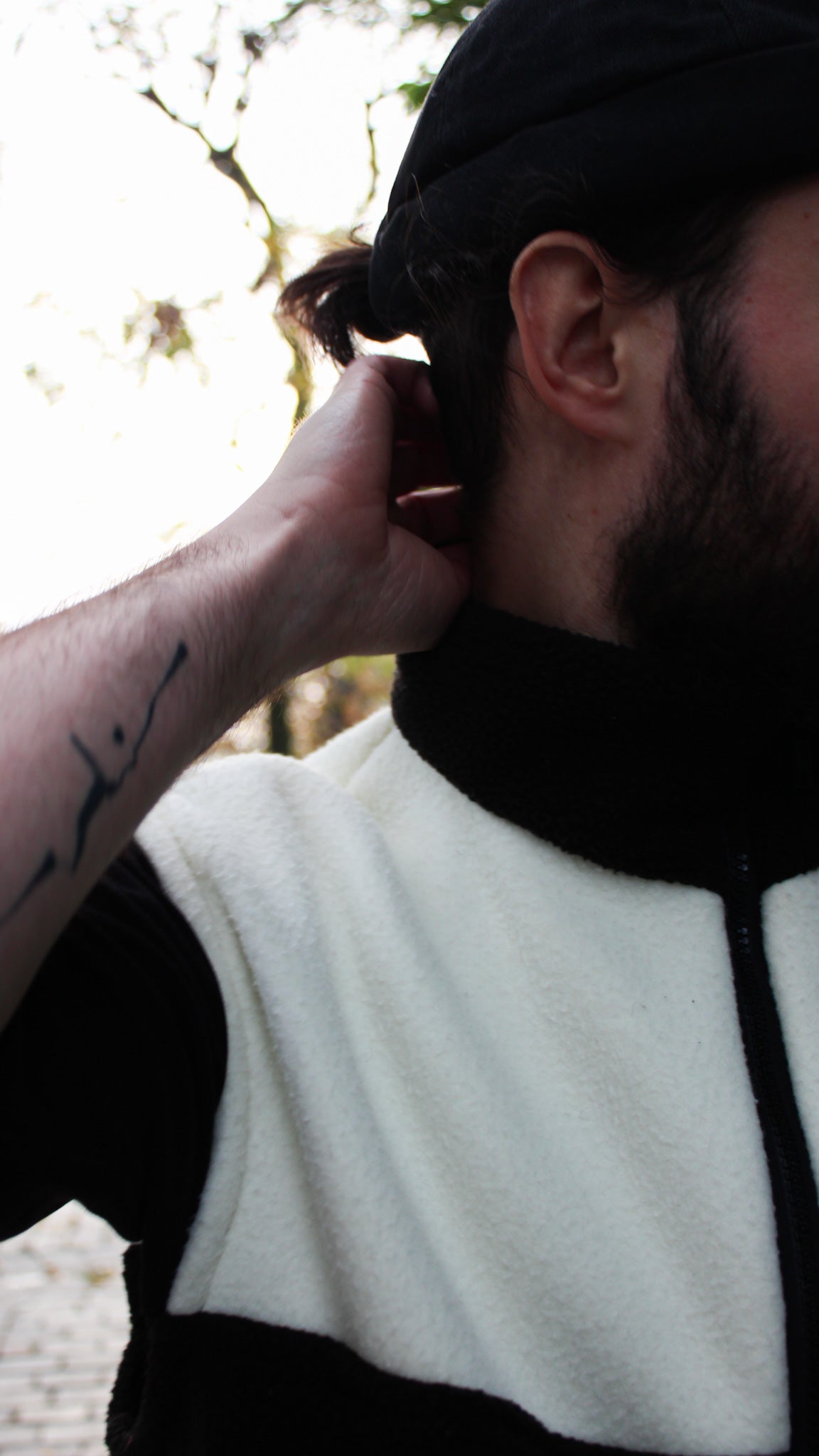 Veste noir/blanche SM
