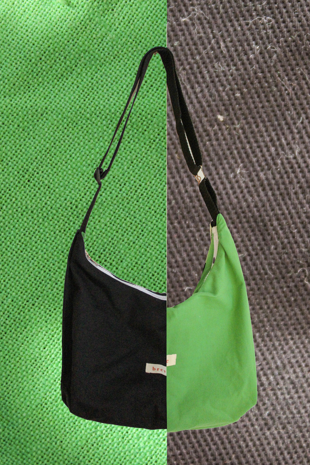 Sac réversible noir/vert