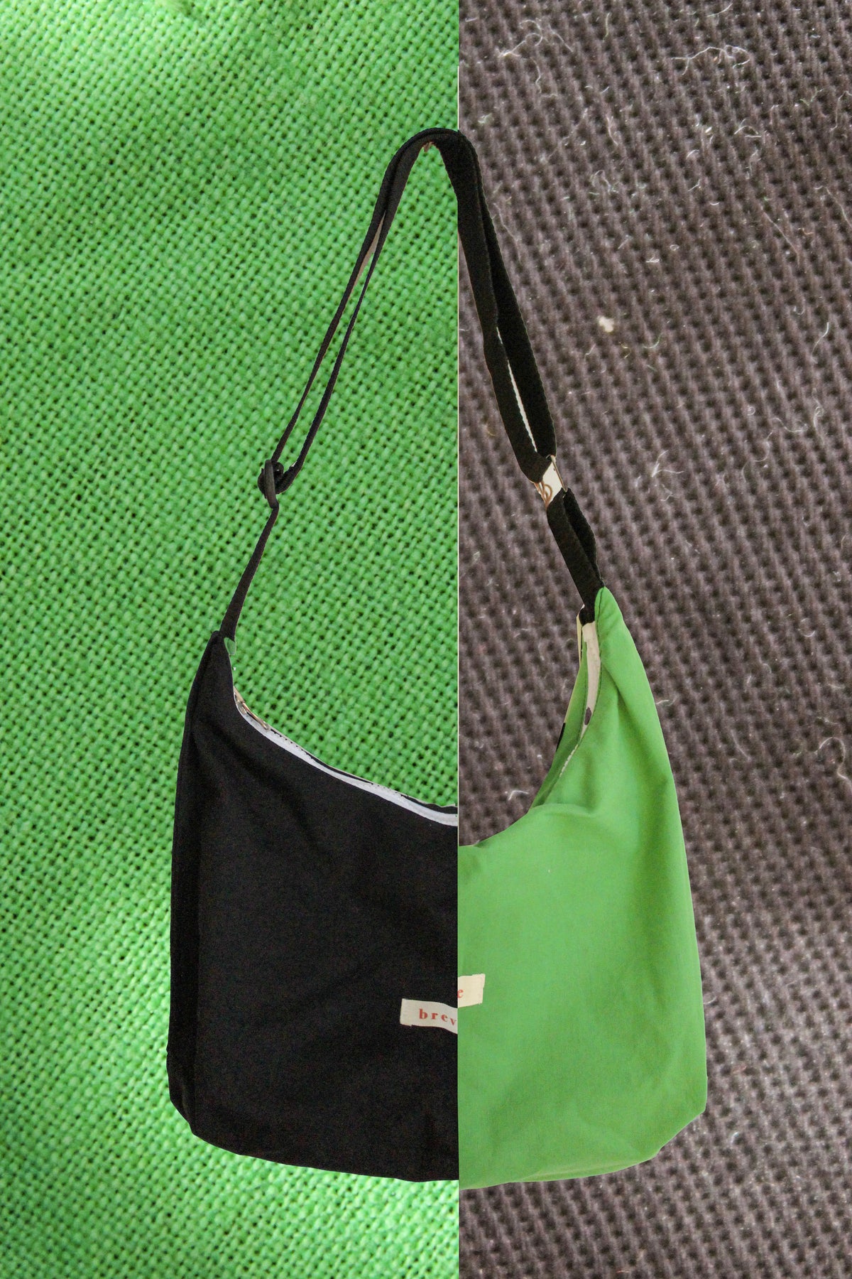 Sac réversible noir/vert