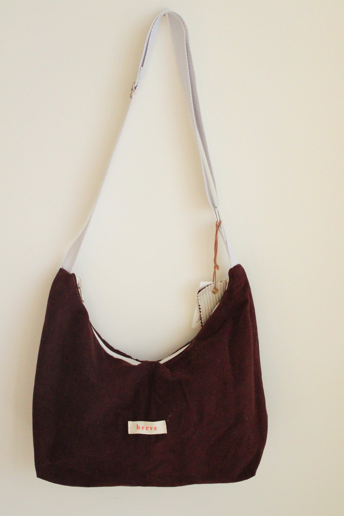 Sac réversible bordeaux/beige