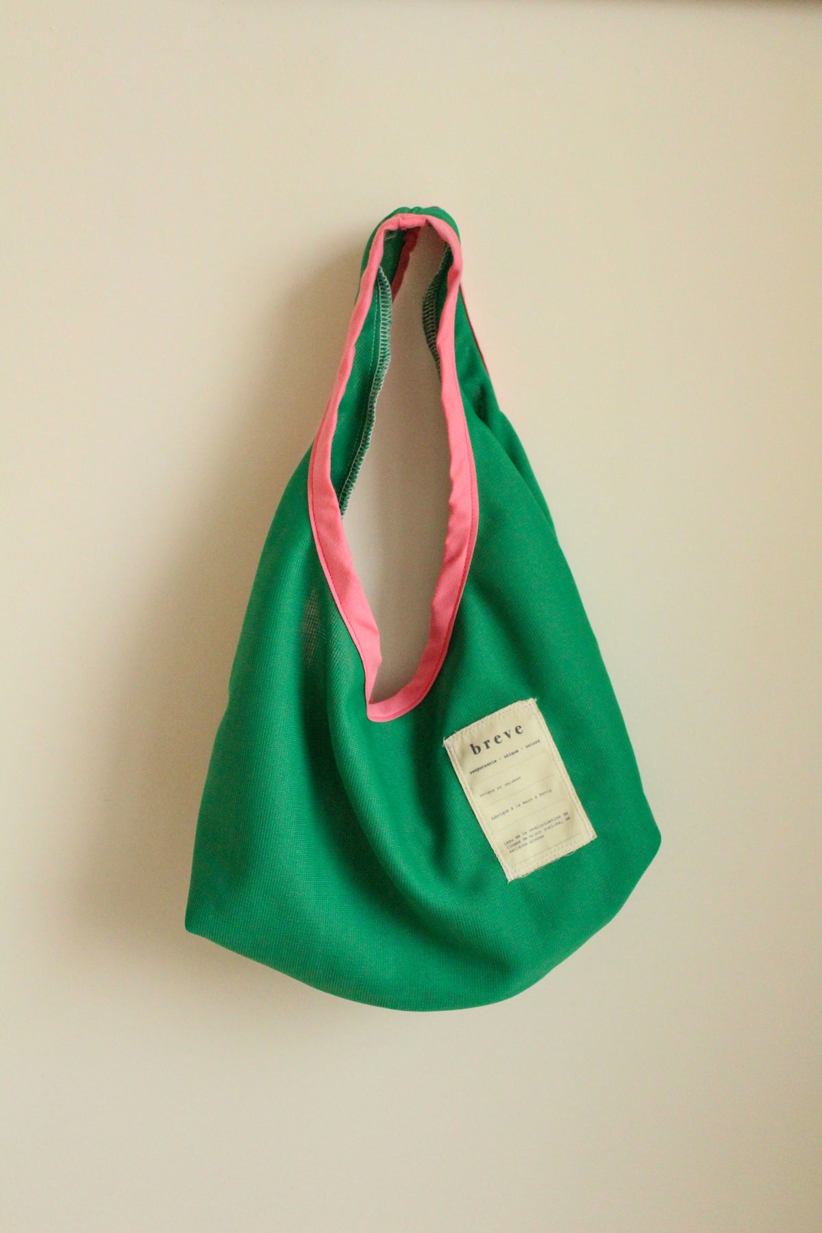 Sac MINI vert et rose