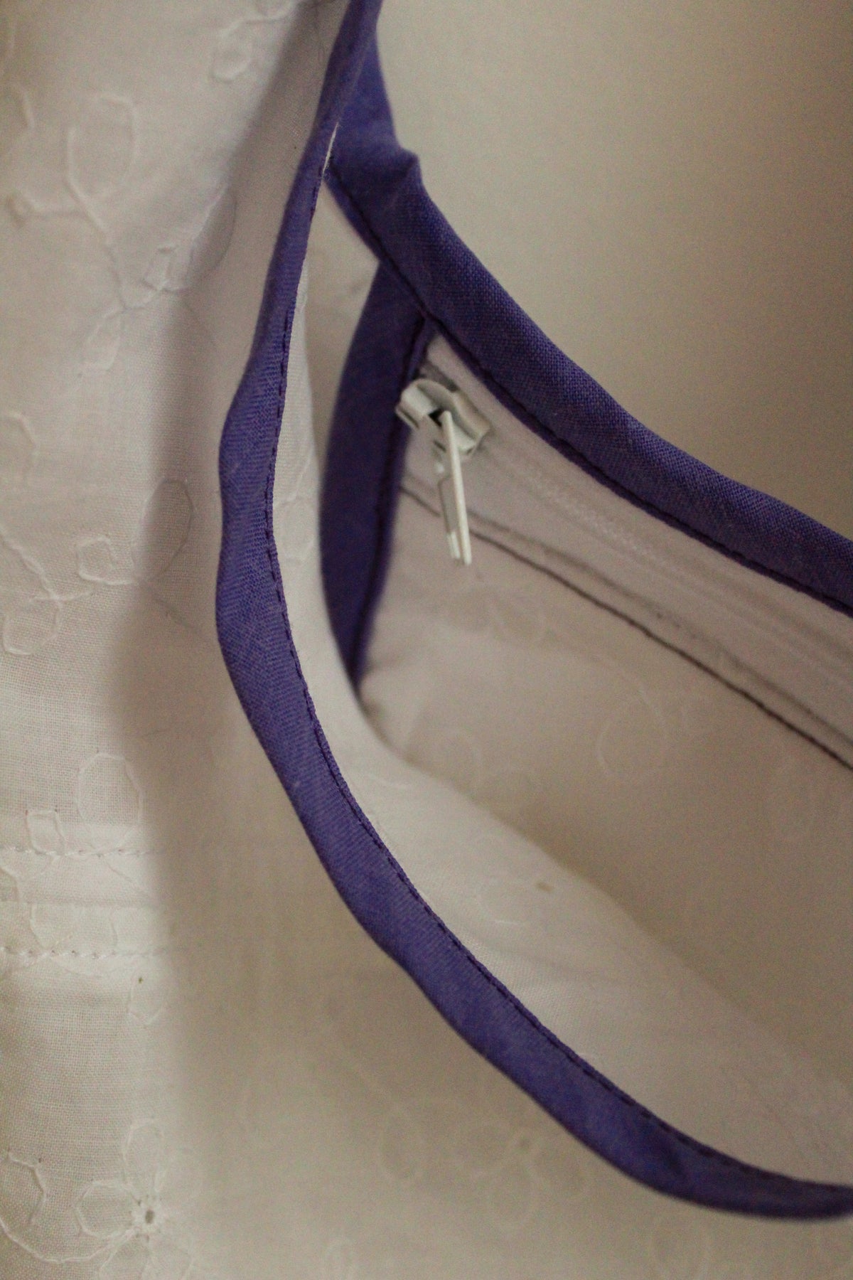 Sac MINI blanc et mauve