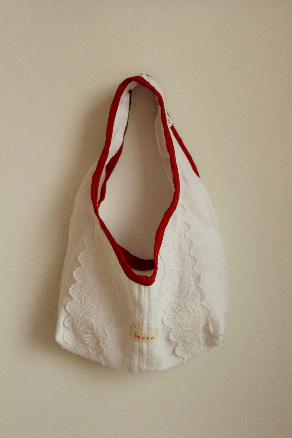 Sac MINI blanc et bordeaux