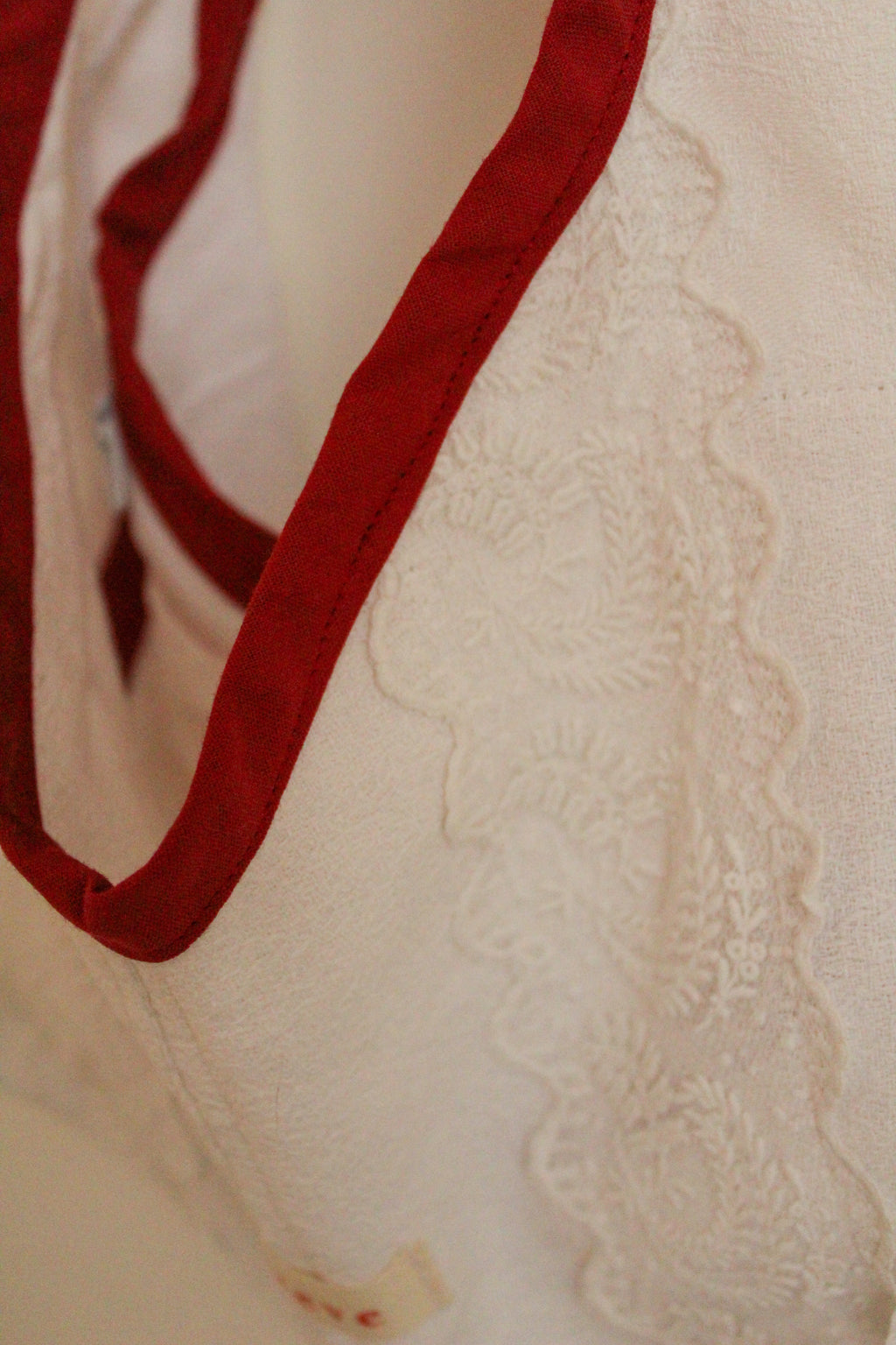 Sac MINI blanc et bordeaux