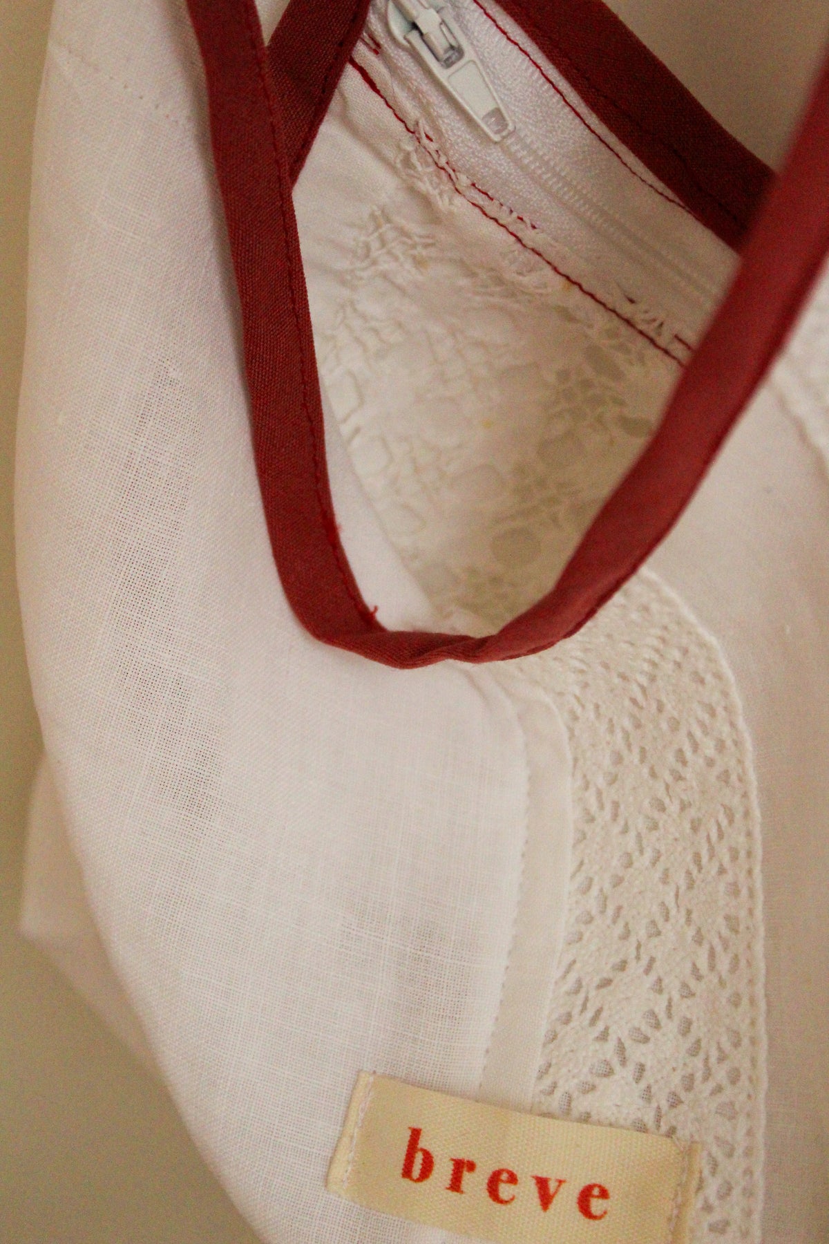 Sac MINI blanc et vieux rose