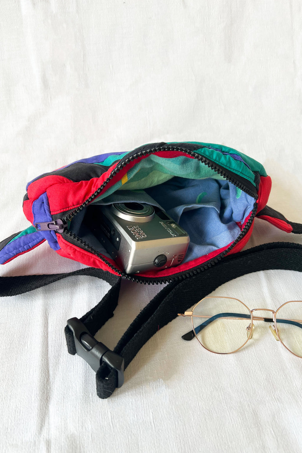 Sac banane SKI - Vintage Bande Violette
