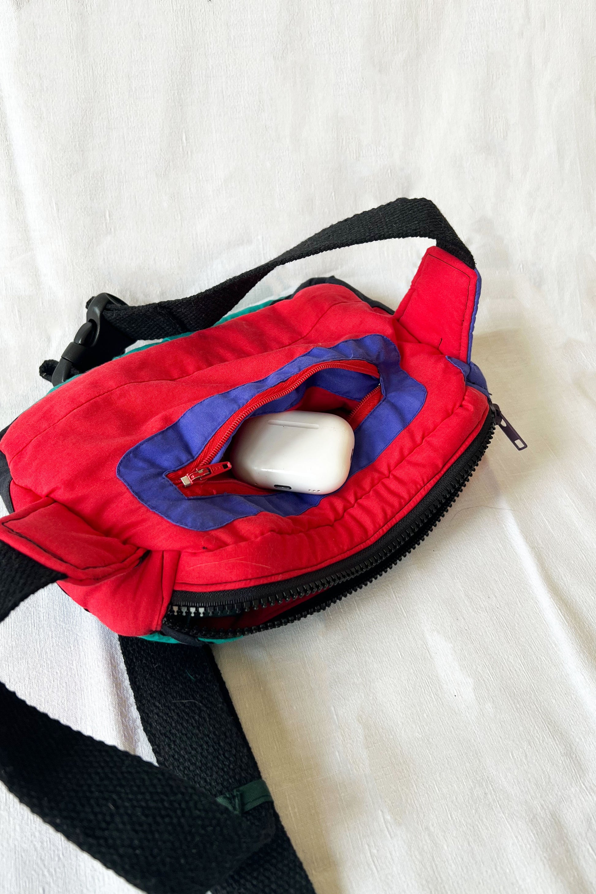 Sac banane SKI - Vintage Bande Violette