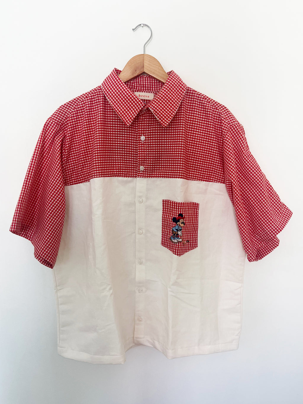 Chemisette vichy Mickey
