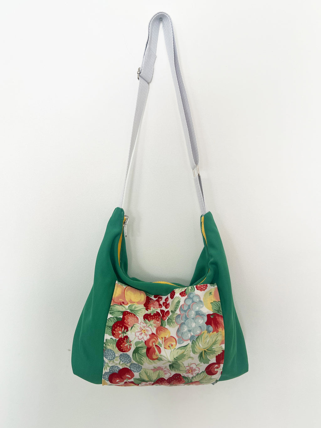 Sac réversible vert/fruits