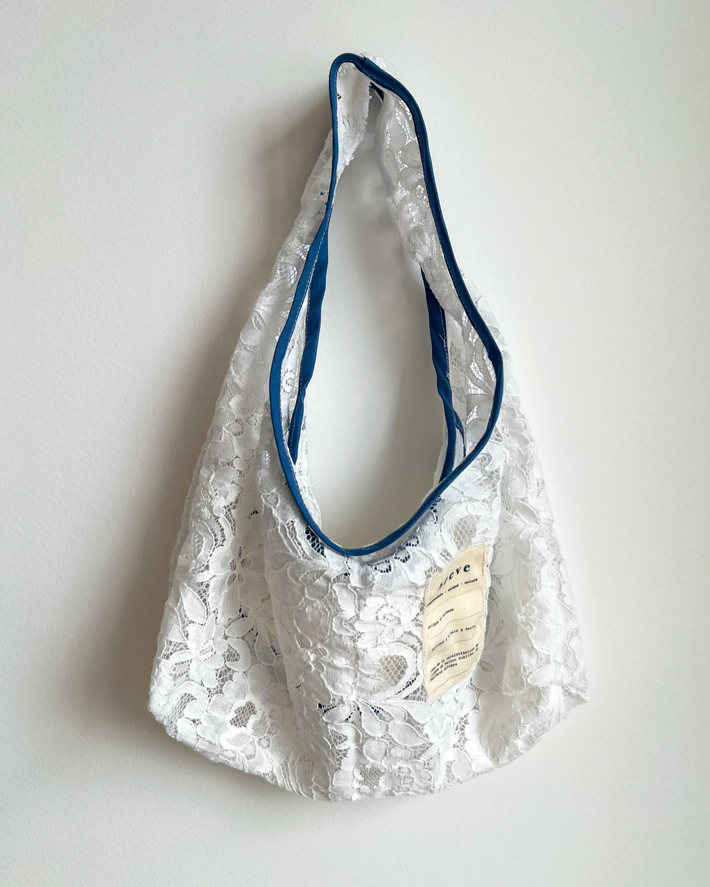 Sac MINI dentelle et bleu