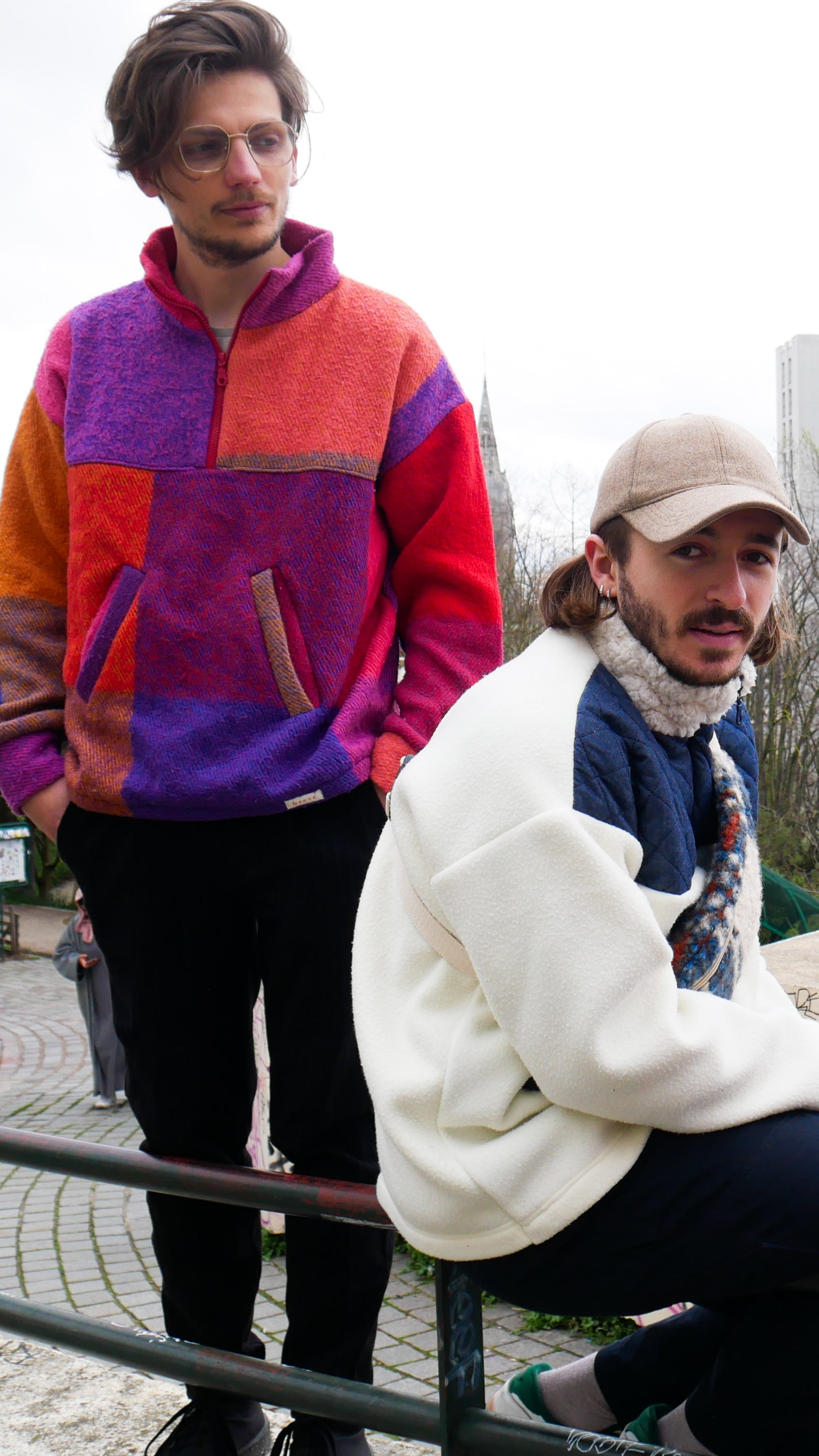 Polaire mulitcolore