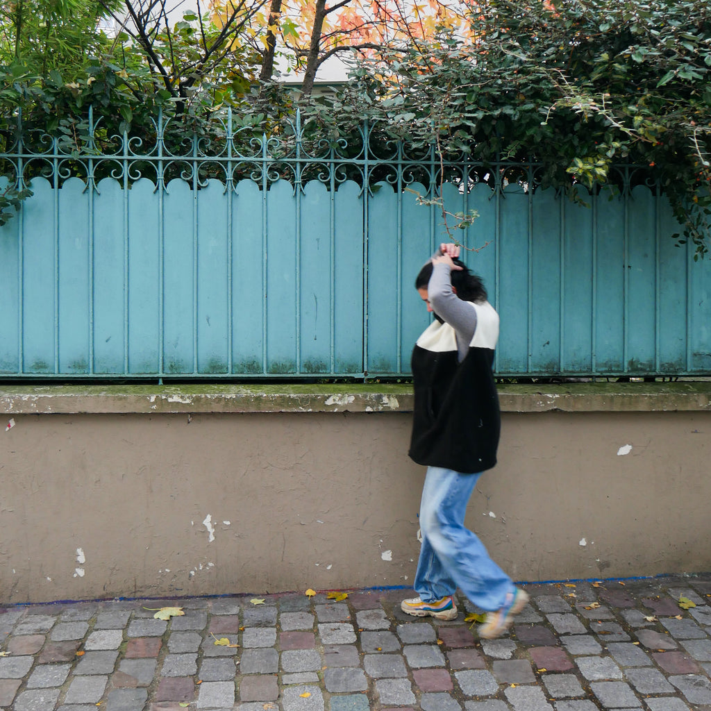 Veste noir/blanche SM