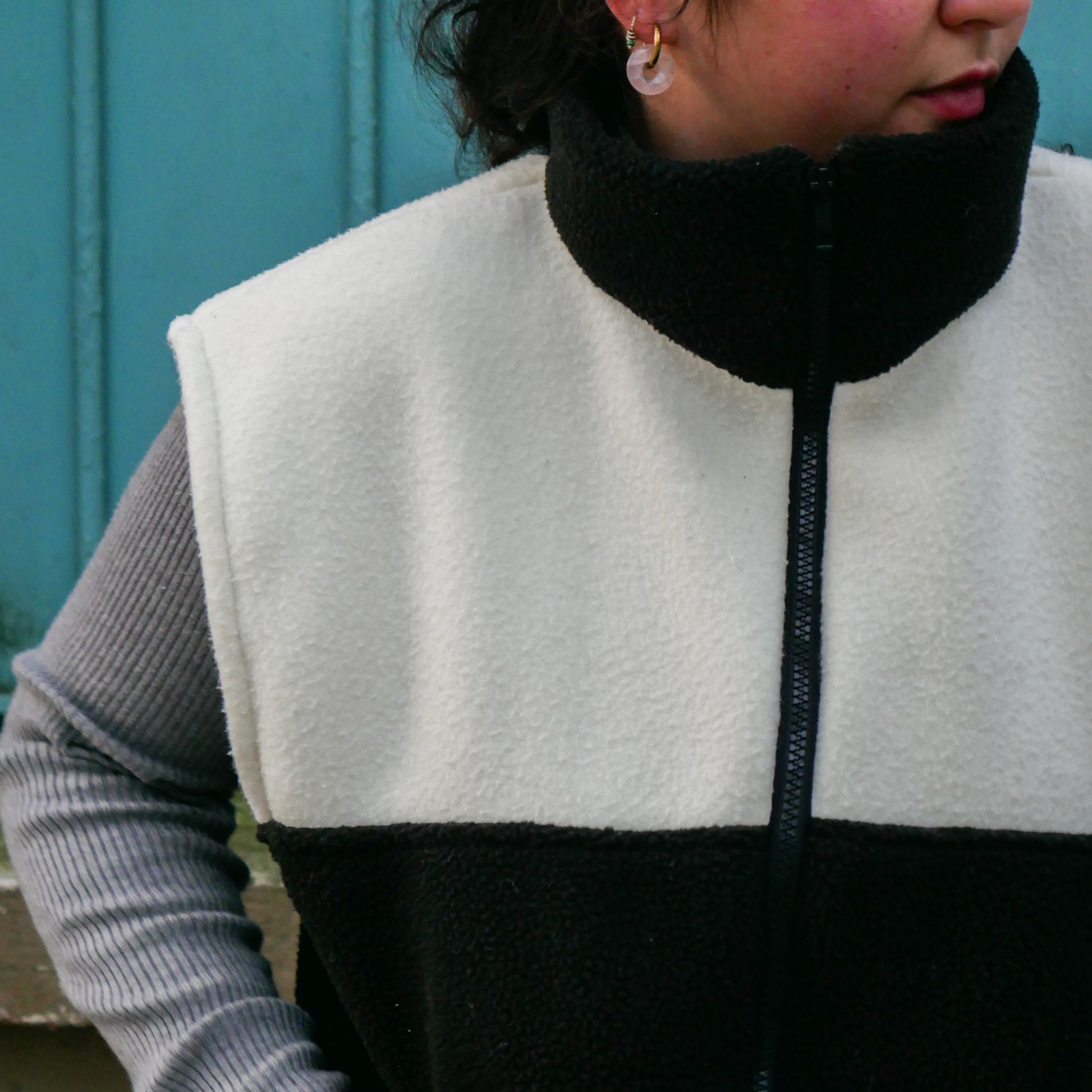 Veste noir/blanche SM